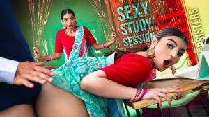 Sari Stepsisters’ Sexy Study Session – Laynee James & Julia James