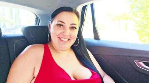 Julia, 31, is the center of attention for two guys